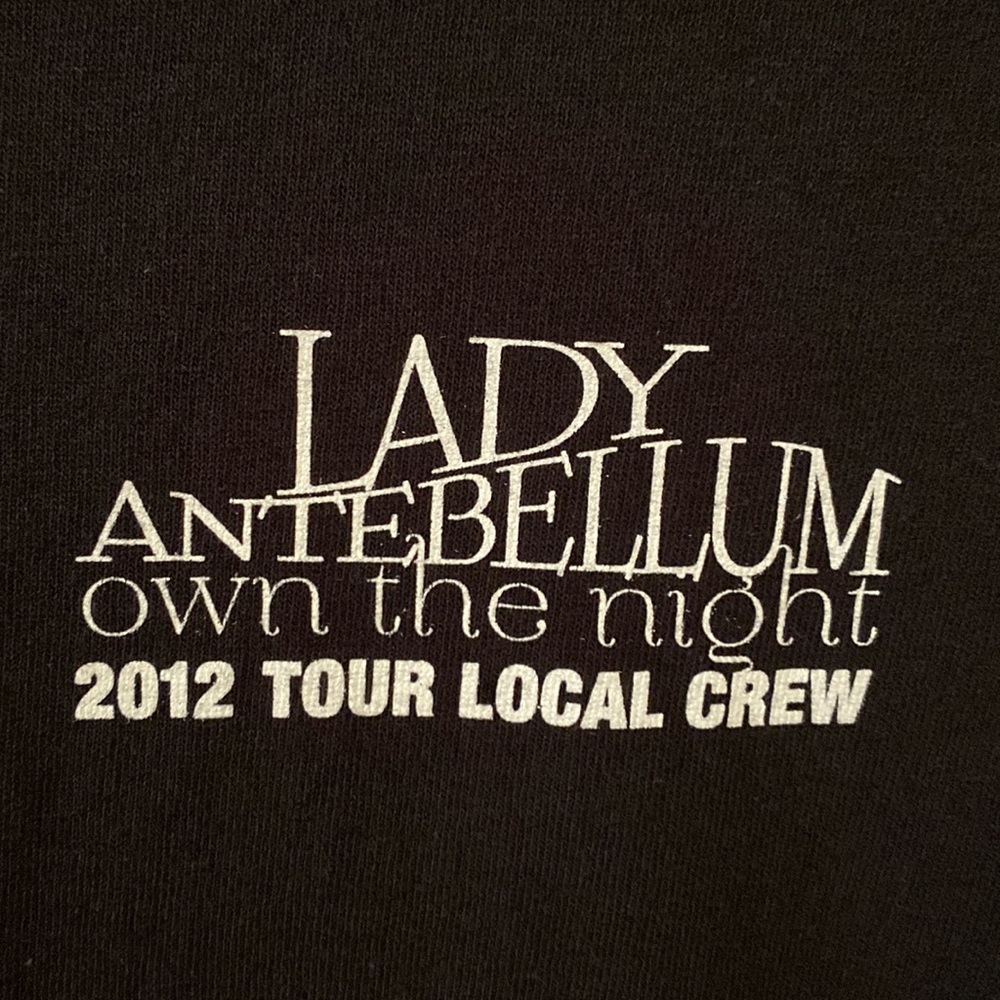 NWOT - Lady Antebellum 2011 Own the Night Tour